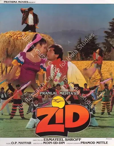 Pranlal Mehta (Producer), Zid, 1994, Lobby Card