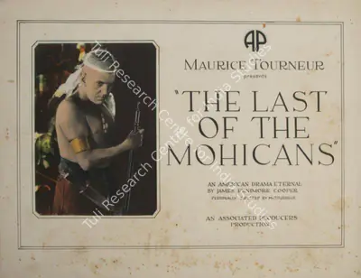 Maurice Tourneur (Producer), The Last of the Mohicans, 1920, Lobby card