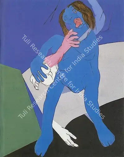 Tyeb Mehta (Artist), Figure, 1983, Painting