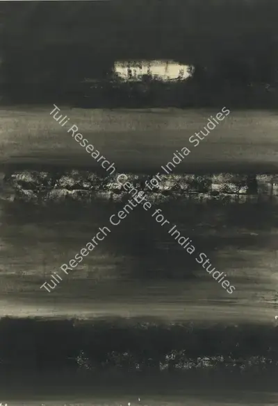 V.S. Gaitonde (Artist), Untitled (Black), 1967, Painting