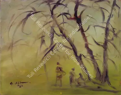Gobardhan Ash (Artist), Winter, 1992, Painting