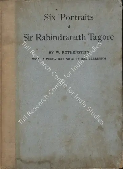 W. Rothenstein (Author), Six Portraits of Rabindranath Tagore, 1915, Authored Antiquarian Book