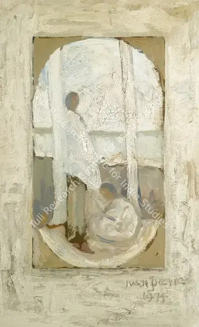 Ivan Peries (Artist), Untitled (Two Figures), 1974, Painting