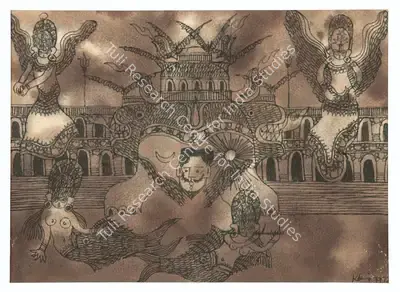 K. Ramanujam (Artist), My Dream World, 1972, Painting