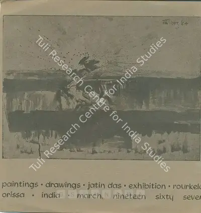 Jatin Das (Artist), Paintings, Drawings, 1967, Solo Exhibition Catalogue