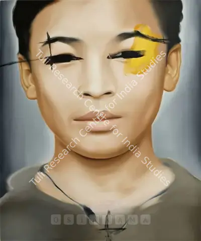 Riyas Komu (Artist), Hey, Why Should Everyone Look Like Mao, 2007, Painting