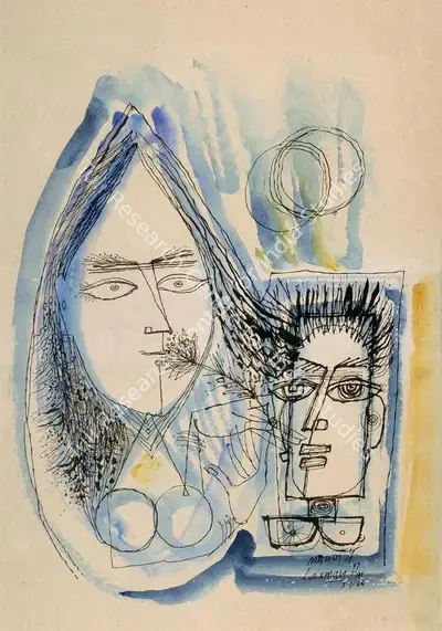Laxman Pai (Artist), Untitled, 1966, Drawing