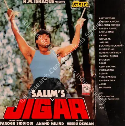 Salim (Producer), Jigar, 1992, Song-Synopsis Booklet