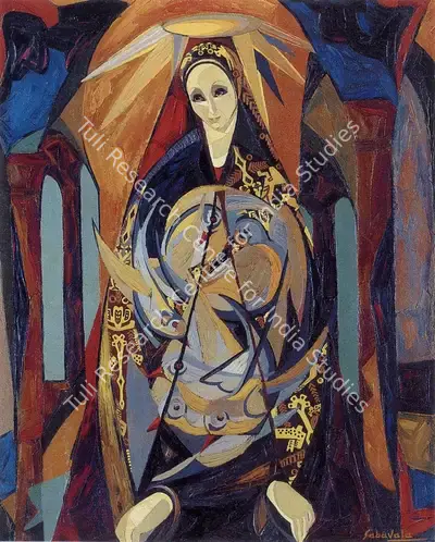 Sabavala, Jehangir (Artist). The Madonna of the Holy Ghost. Oil on Canvas, 1958 | The Crucible of Painting | Painting | FineArts | 00182400