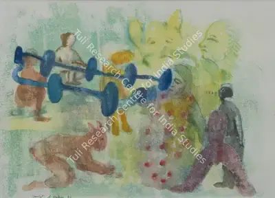 Nalini Malani (Artist), Hamlet, 2005, Painting