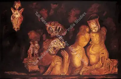 Aditya Basak (Artist), The History of Blood Shed, 2002, Painting