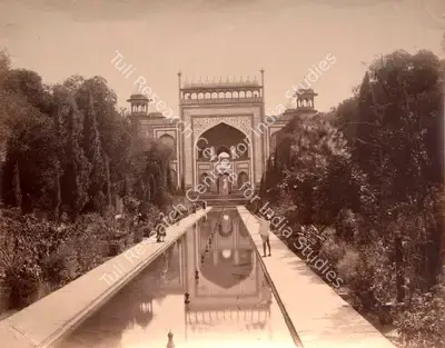 John Edward Sache (Photographer), A view of Taj Biwi's Roza gate from inside, Agra, 1875, Antiquarian Photograph