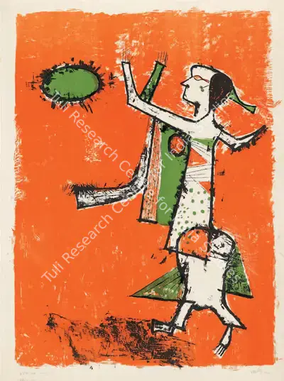V.S. Gaitonde (Artist), Kultura, 1957, Graphic Art