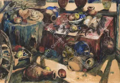 Ara, K.H. (Artist). Untitled, n.d. | Painting, Sa.Del/14.09.24, 2024 · Saffronart
