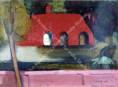 Sher-Gil, Amrita (Artist). The Red Hut, 1938 | Painting, Os.Del/20.07.06, 2006 · Osian's