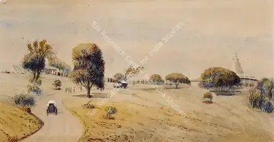 M.A.R. Chughtai (Artist), To the Temple, Painting