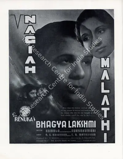 Sarvottam Badami (Director), Bhagya Lakshmi, 1944, Advertisement