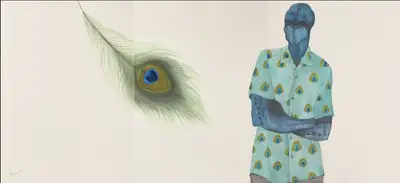 P.N. Chaturvedi (Artist), Untitled, Painting