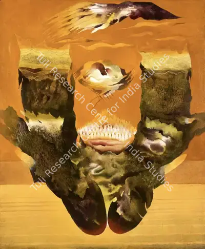 Dasgupta, Bimal (Artist). Fantasy. Oil on canvas, 1984 | Painting | EconomicsArt | 00870675