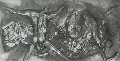 Bijon Choudhury (Artist), The City as a Cauldron, Painting