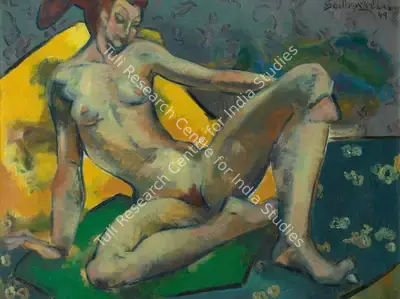Jehangir Sabavala (Artist), Nude, 1949, Painting