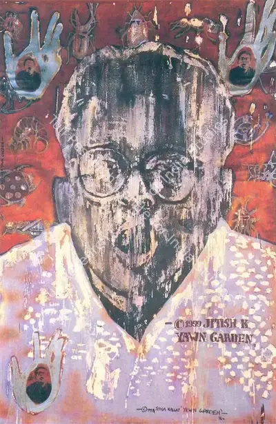 Jitish Kallat (Artist), Yawn Garden, 1999, Painting