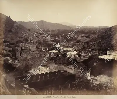 Eugene Clutterbuck Impey (Photographer), Amber - View of part of the City from the Palace, Antiquarian Photograph