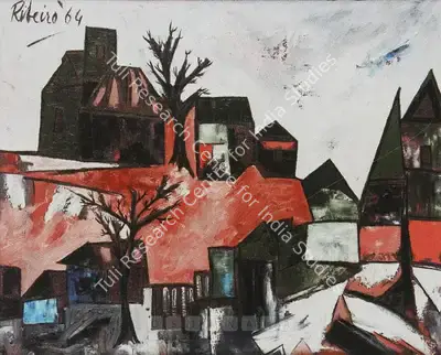 Lance Ribeiro (Artist), Landscape With Trees, 1964, Painting