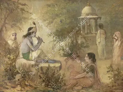 Ustad Allah Bukhsh (Artist), Krishna Series, 1925, Painting