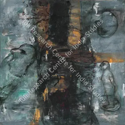 G.R. Iranna (Artist), Collision, 1995, Painting