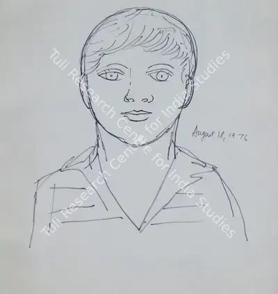 F.N. Souza (Artist), Untitled, 1976, Drawing