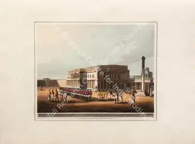 I.C. Stadler (Printmaker), North entrance of tippoo's Palace at Bangalore, 1804, Aquatint