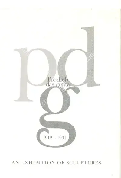 Prodosh Dasgupta (Artist), Prodosh Dasgupta 1912 - 1991, 1991, Solo Exhibition Invitation
