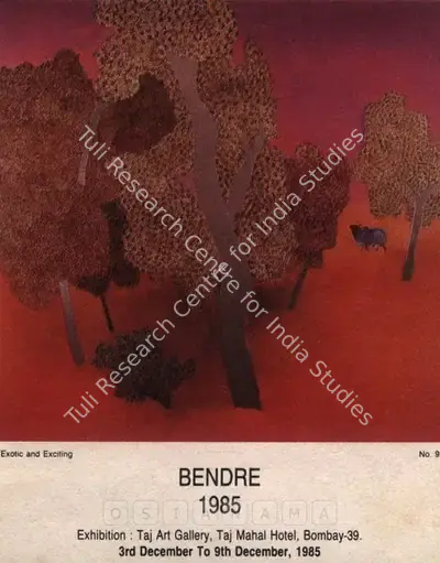 N.S. Bendre (Artist), Bendre '1985, 1985, Solo Exhibition Invitation