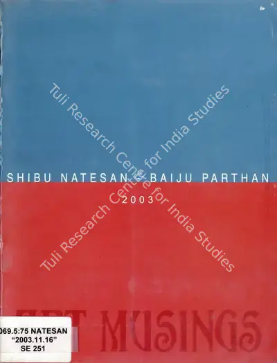 Shibu Natesan (Artist), Shibu Natesan - Baiju Parthan, 2003, Solo Exhibition Catalogue