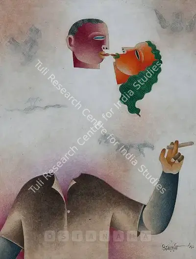 Dharmanarayan Dasgupta (Artist), Untitled, 1991, Painting