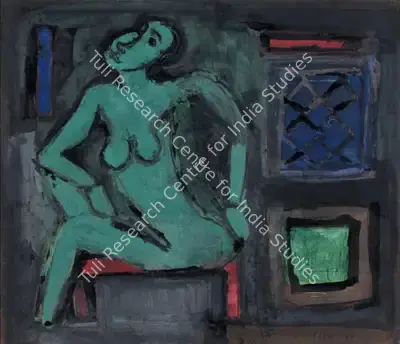 S.H. Raza (Artist), Untitled, 1955, Painting