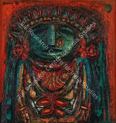 Mondal, Rabin (Artist). Deity, 1993 | Painting, Pu.Mum/18.11.21, 2021 · Pundole