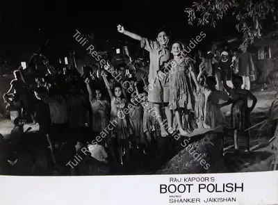 Taru Dutt (Cinematographer), Boot Polish, 1954, Lobby Card