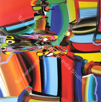Bose Krishnamachari (Artist), Ghost - Stretched Bodies, Painting