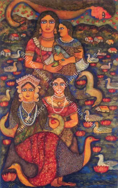 Jayshri Burman (Artist), Enchant Ment, 2006, Painting
