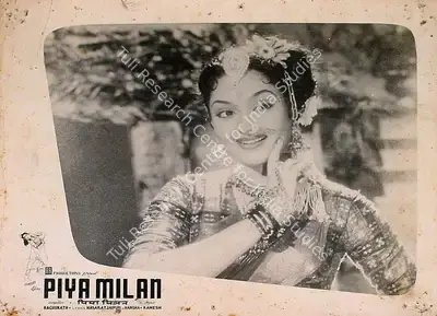 Raghunath (Director), Piya Milan, 1958, Lobby Card