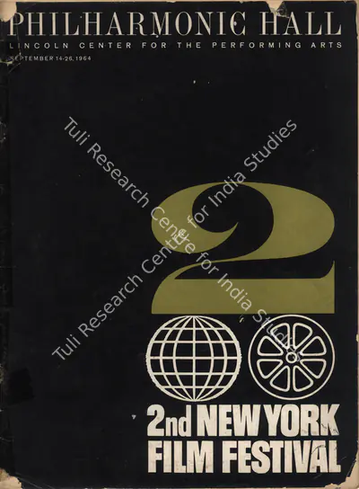 William Schuman (President), New York Film Festival, 1964, International Film Festival Catalogue