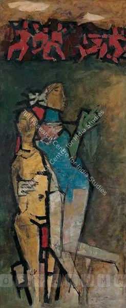 M.F. Husain (Artist), Untitled, 1955, Painting