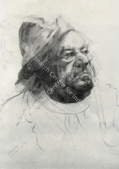 Jehangir Sabavala (Artist), Untitled, 1948, Drawing