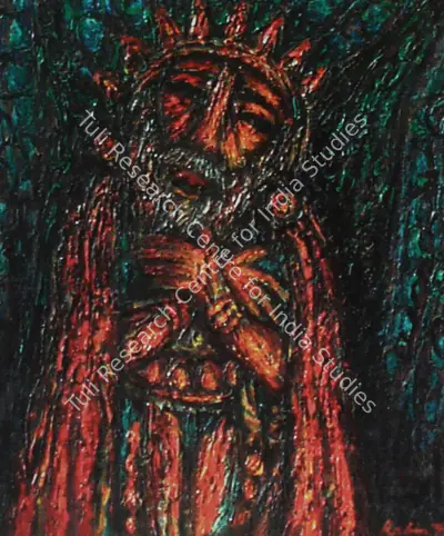 Rabin Mondal (Artist), King, Painting