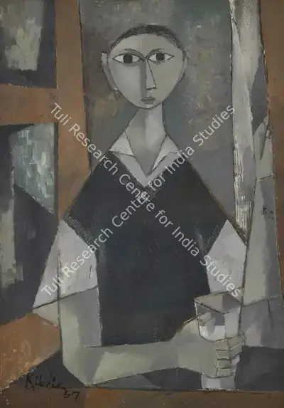 Mohammad Kibria (Artist), Untitled (Man), 1957, Painting