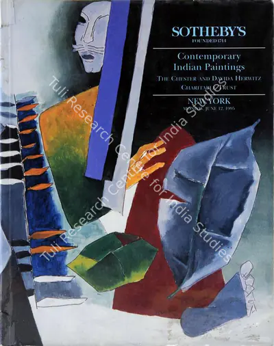 Sotheby's (Auction House), Contemporary Indian Paintings, 1995, Auction Catalogue