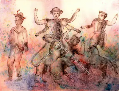 Sakti Burman (Artist), Divine Delights, 2006, Painting