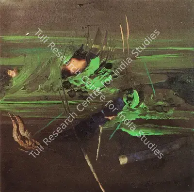 Bimal Dasgupta (Artist), Untitled, 1995, Painting